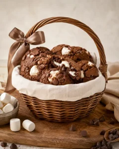 Chocolate Marshmallow Cookie Basket