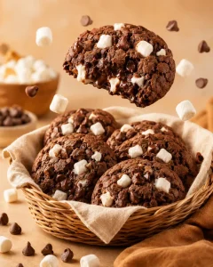 Chocolate Marshmallow Cookie Basket Hover Image